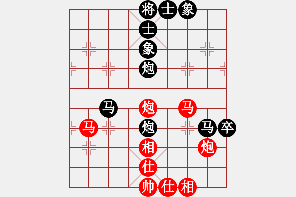 象棋棋譜圖片：天枰座童虎(月將)-和-雪擁蘭關(guān)(8段) - 步數(shù)：100 