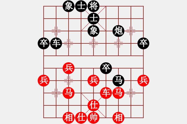 象棋棋譜圖片：琴瑟琵琶王(1段)-勝-老伙夫(5段) - 步數(shù)：40 