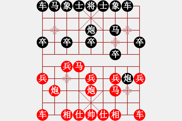 象棋棋譜圖片：海洋[160910733] -VS- 你會喜歡的[387775643] - 步數(shù)：10 