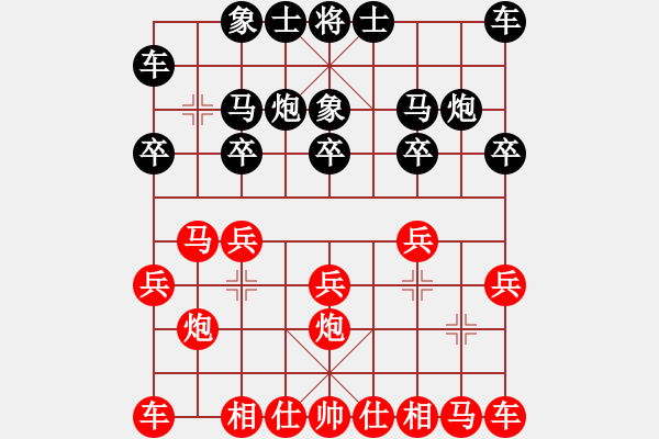 象棋棋譜圖片：2021.4.28.4中級(jí)銀子場(chǎng)先勝仙人指路對(duì)左象 - 步數(shù)：10 