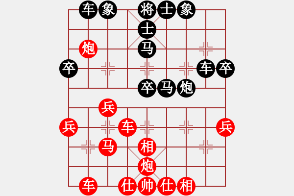 象棋棋譜圖片：newabcdj(7星)-和-鐵膽神侯(地煞) - 步數(shù)：40 