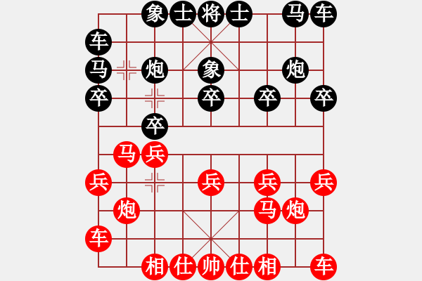 象棋棋譜圖片：盜用賬戶[紅] -VS- 許呂師徒好[黑] - 步數(shù)：10 