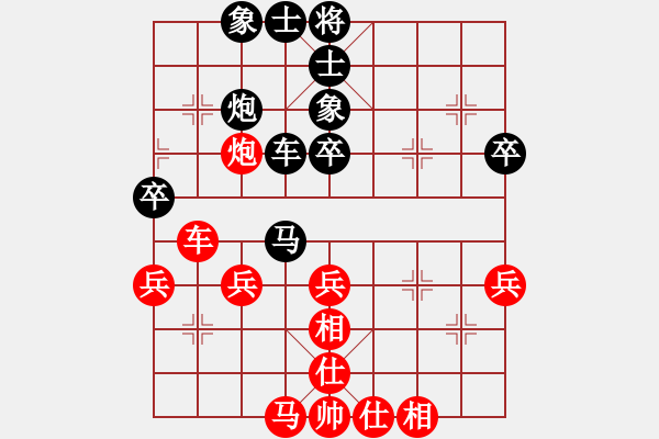 象棋棋譜圖片：2006年迪瀾杯弈天聯(lián)賽第三輪：轟炸機(jī)二號(hào)(5r)-和-楚水飛云(2級(jí)) - 步數(shù)：40 