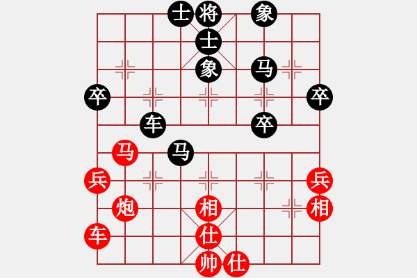 象棋棋譜圖片：《四車相見，力能扛鼎！》登軒待月【先負(fù)】寧波戚文卿(2015-1-21弈于大師網(wǎng)高級棋室) - 步數(shù)：50 