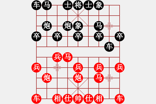 象棋棋譜圖片：勒馬聽(tīng)風(fēng) 先和 段明威 - 步數(shù)：10 