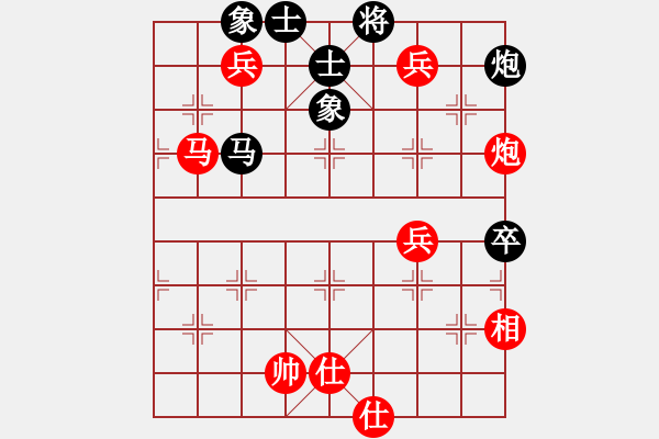 象棋棋譜圖片：五七炮進(jìn)三兵對(duì)屏風(fēng)馬飛左象（旋風(fēng)12層拆棋）紅勝 - 步數(shù)：110 