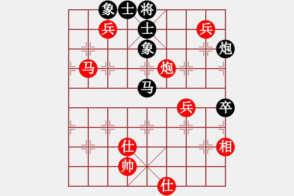 象棋棋譜圖片：五七炮進(jìn)三兵對(duì)屏風(fēng)馬飛左象（旋風(fēng)12層拆棋）紅勝 - 步數(shù)：120 