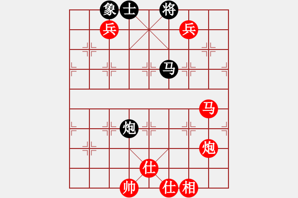 象棋棋譜圖片：五七炮進(jìn)三兵對(duì)屏風(fēng)馬飛左象（旋風(fēng)12層拆棋）紅勝 - 步數(shù)：160 