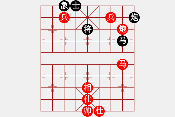 象棋棋譜圖片：五七炮進(jìn)三兵對(duì)屏風(fēng)馬飛左象（旋風(fēng)12層拆棋）紅勝 - 步數(shù)：180 