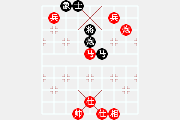 象棋棋譜圖片：五七炮進(jìn)三兵對(duì)屏風(fēng)馬飛左象（旋風(fēng)12層拆棋）紅勝 - 步數(shù)：190 