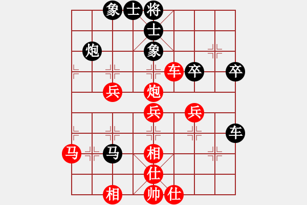 象棋棋譜圖片：五七炮進(jìn)三兵對(duì)屏風(fēng)馬飛左象（旋風(fēng)12層拆棋）紅勝 - 步數(shù)：60 