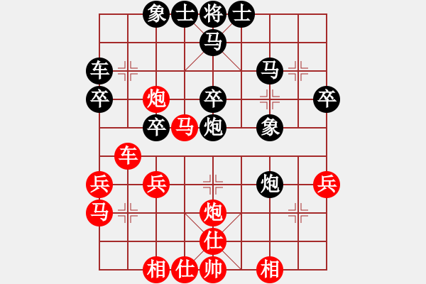 象棋棋譜圖片：烏金中槍劉(2段)-負(fù)-石大夫(2級(jí)) - 步數(shù)：30 