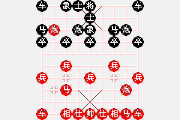 象棋棋譜圖片：因?yàn)樗訹1245437518] -VS- 張建生[2361396534] - 步數(shù)：10 