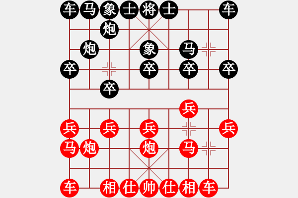 象棋棋譜圖片：快棋手負一心一意 - 步數(shù)：10 