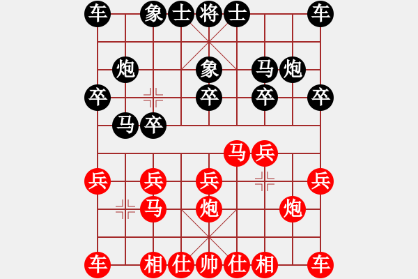 象棋棋譜圖片：第03輪 第16臺 淄博柏地陶瓷隊張利 先負 青島市代表隊徐彬 - 步數(shù)：10 