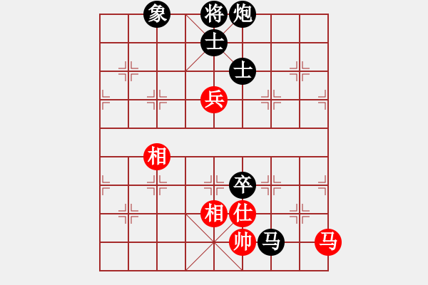 象棋棋譜圖片：反宮馬應(yīng)五七炮不進三兵（黑勝） - 步數(shù)：140 