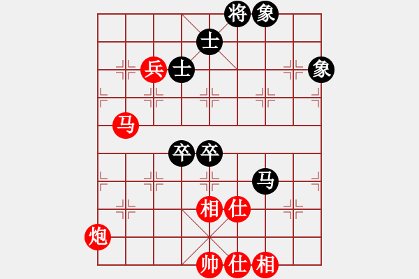 象棋棋譜圖片：馬炮殘局　第81局：馬炮兵仕相全勝馬雙卒士象全 - 步數(shù)：0 