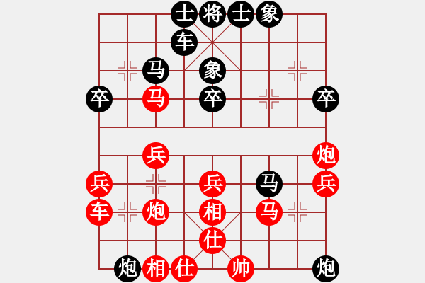 象棋棋譜圖片：劍氣逼人(3段)-負(fù)-糊涂三世(4段) - 步數(shù)：40 