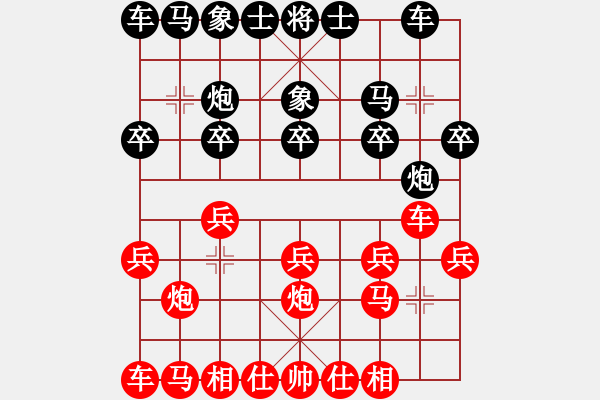 象棋棋譜圖片：因為所以[1245437518] -VS- 幗巾不讓須眉[1252831600] - 步數(shù)：10 