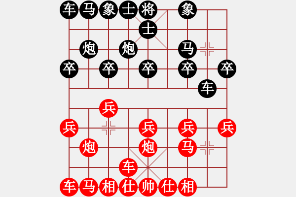 象棋棋谱图片：南京 颜林 和 浙江 俞军宏 - 步数：10 