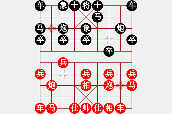 象棋棋譜圖片：稷山何曉亮先負寧夏孟學仁 - 步數(shù)：10 