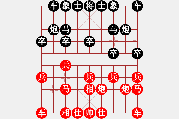 象棋棋譜圖片：姐硬如磚[業(yè)8-1]先和n gfhvxzs[業(yè)8-1] - 步數(shù)：10 