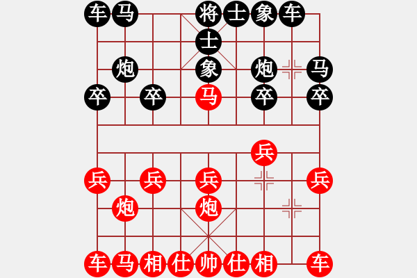 象棋棋譜圖片：實(shí)戰(zhàn)十七：葵花穴手《楚云鶴[紅] -勝- 青面獸[黑]》 - 步數(shù)：10 