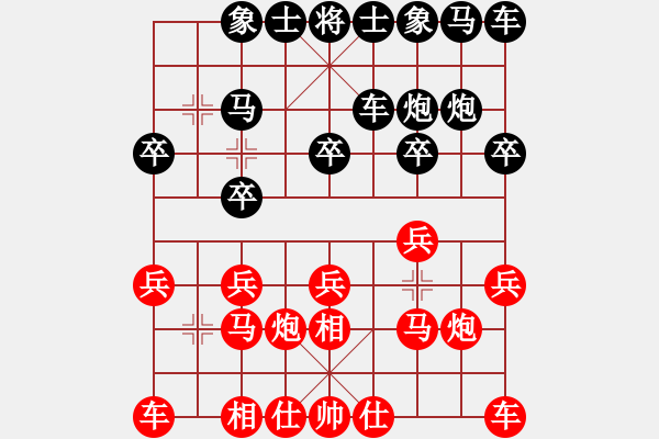 象棋棋譜圖片：keepingon(5段)-和-半夜妻叫(7段) - 步數(shù)：10 