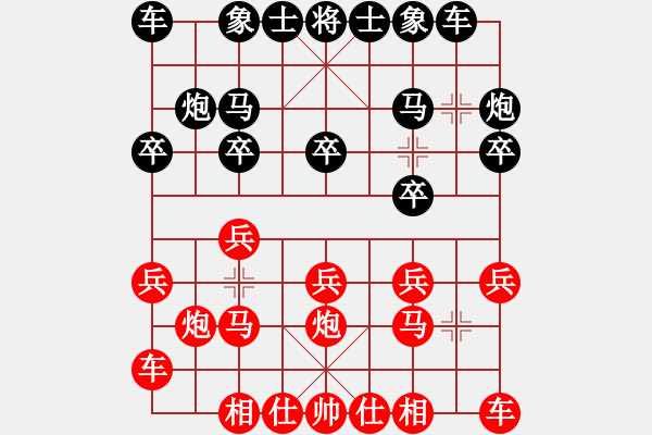 象棋棋譜圖片：鐵五局黃明昌（負）安順歐先林 - 步數(shù)：10 