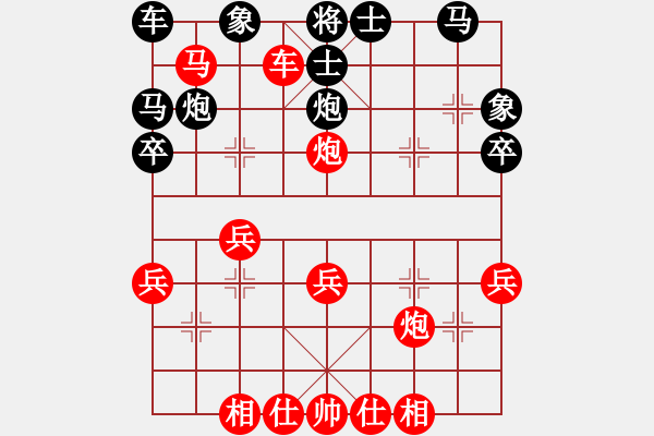 象棋棋譜圖片：091順炮橫車棄車破直車正補(bǔ)士(局42 著6) - 步數(shù)：33 