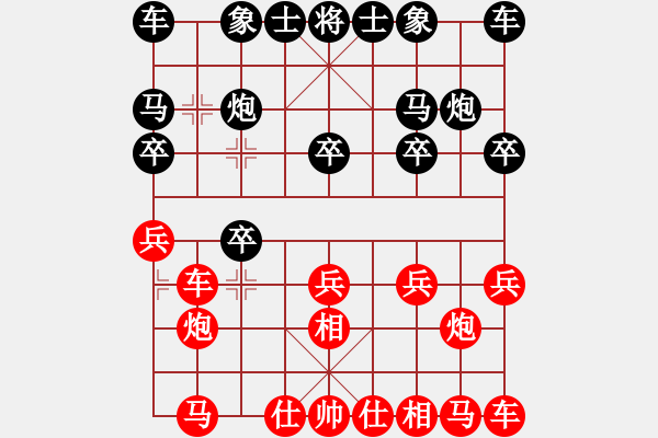 象棋棋譜圖片：懸疑驚險(xiǎn)象棋(三級(jí))vs水軍(十三級(jí))2015-12-08.ccf - 步數(shù)：10 