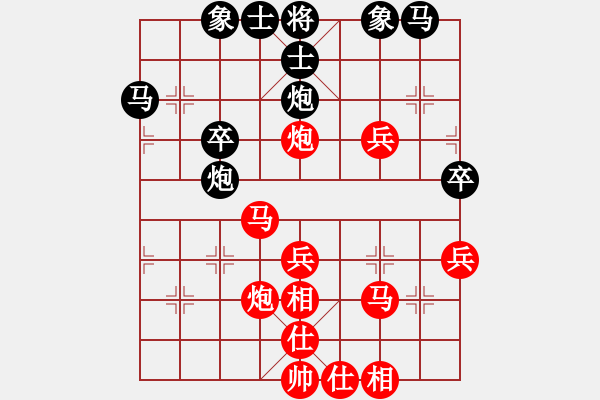 象棋棋譜圖片：甘肅隊 謝丹楓 勝 澳門隊 葉顯標 - 步數(shù)：40 