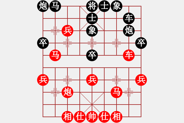 象棋棋譜圖片：中炮過河車對(duì)屏風(fēng)馬先補(bǔ)仕下法紅關(guān)鍵招炮八平七黑誤走盤河馬敗局 沖7卒怎么應(yīng)對(duì) - 步數(shù)：40 