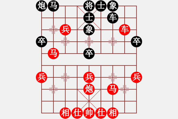 象棋棋譜圖片：中炮過河車對(duì)屏風(fēng)馬先補(bǔ)仕下法紅關(guān)鍵招炮八平七黑誤走盤河馬敗局 沖7卒怎么應(yīng)對(duì) - 步數(shù)：43 