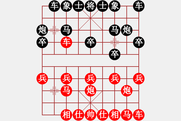 象棋棋譜圖片：金典[紅] -VS- 拜師學(xué)棋ty[黑](10) - 步數(shù)：10 