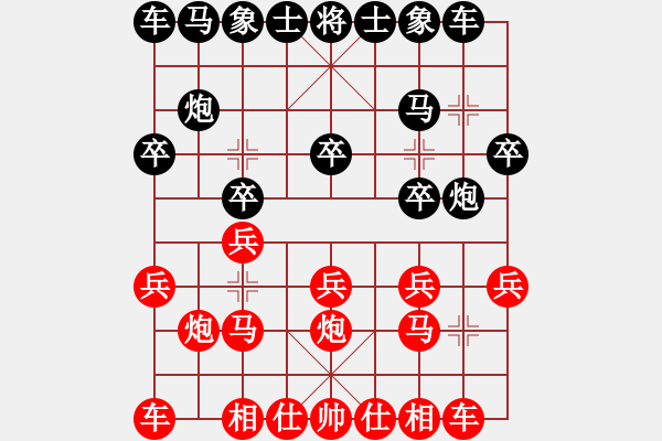 象棋棋譜圖片：探頭炮2（橋頭堡） - 步數(shù)：10 