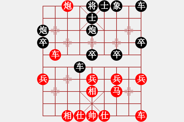 象棋棋譜圖片：朋mg友[514417566] -VS- 橫才俊儒[292832991] - 步數(shù)：30 