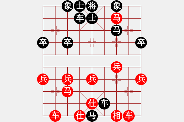 象棋棋譜圖片：QQ中國象棋1分鐘快棋心雨先負太守棋狂2017?6?5 - 步數：32 