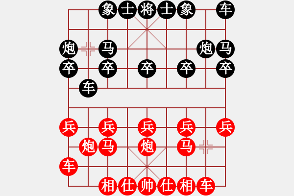 象棋棋譜圖片：王維(5f)-負-陳軒(5f) - 步數(shù)：10 