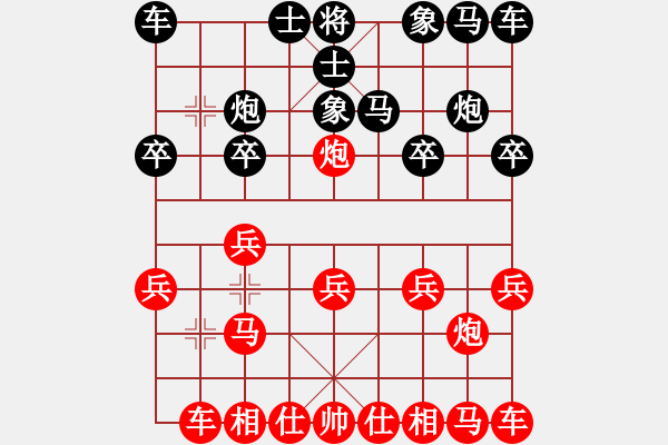 象棋棋譜圖片：彭少文  先對  袁江龍 - 步數(shù)：10 