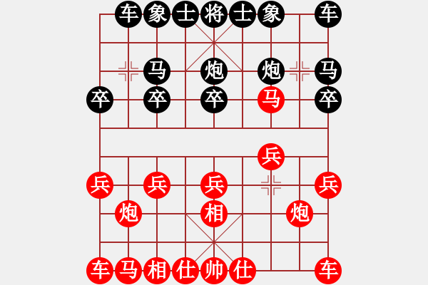 象棋棋譜圖片：三哥先勝阿六 - 步數(shù)：10 