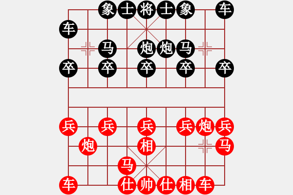 象棋棋譜圖片：2022.3.24.2JJ五分鐘后勝飛相局對左中炮 - 步數(shù)：10 