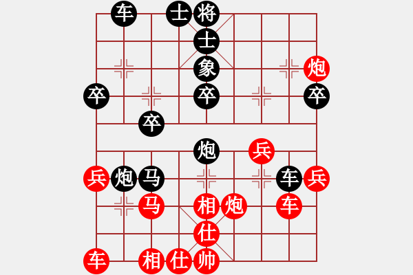 象棋棋譜圖片：環(huán)境明天(8級)-負(fù)-楓色星月夜(9級) - 步數(shù)：40 