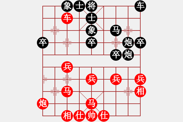 象棋棋譜圖片：劍氣沖天冷門對(duì)過(guò)宮炮 - 步數(shù)：30 