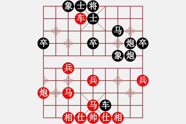 象棋棋譜圖片：劍氣沖天冷門對(duì)過(guò)宮炮 - 步數(shù)：40 