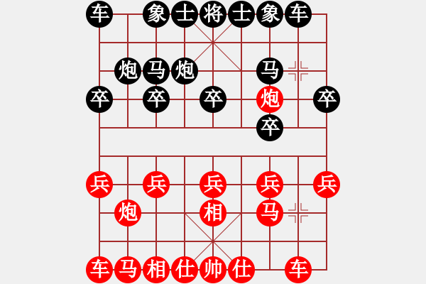 象棋棋譜圖片：月亮和狗(7級(jí))-和-同盟比賽一(5r) - 步數(shù)：10 