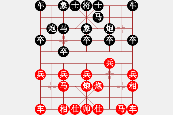 象棋棋譜圖片：何老頑童(7段)-和-登攀(5段) - 步數(shù)：10 