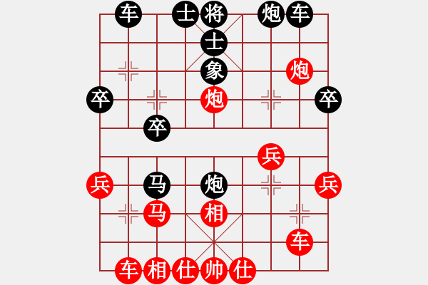 象棋棋譜圖片：小二哥[紅] -VS- hnsgysxczzzy[黑] - 步數(shù)：30 