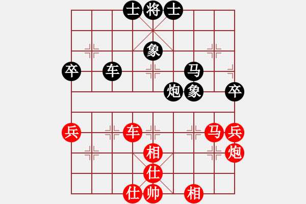 象棋棋谱图片：起马对黑3路卒飞左象（旋风V7.0拆棋）和棋 - 步数：60 