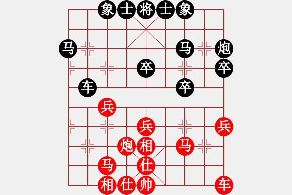 象棋棋譜圖片：飛天盾地(人王)-和-wznb(日帥) - 步數(shù)：30 